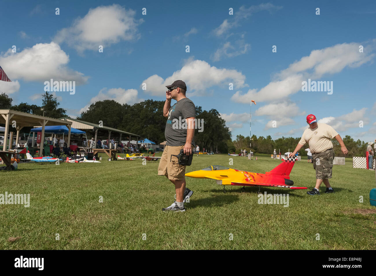 Remote Controlled Plane Flying Club Stock Photo Alamy