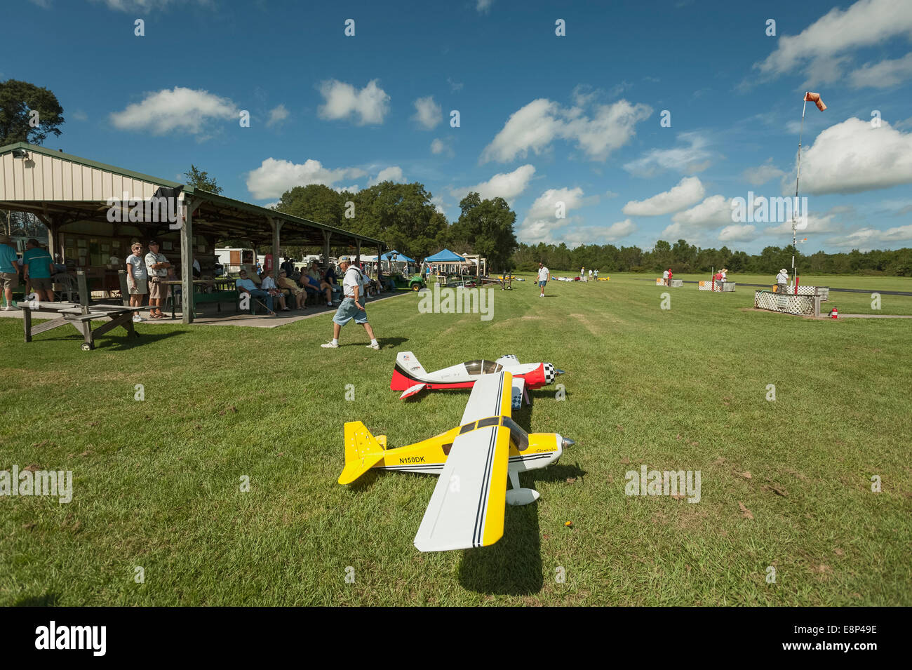 Remote Controlled Plane Flying Club Stock Photo Alamy