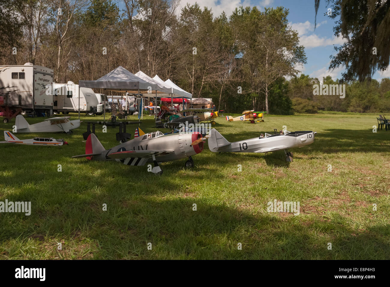Remote Controlled Plane Flying Club Stock Photo Alamy