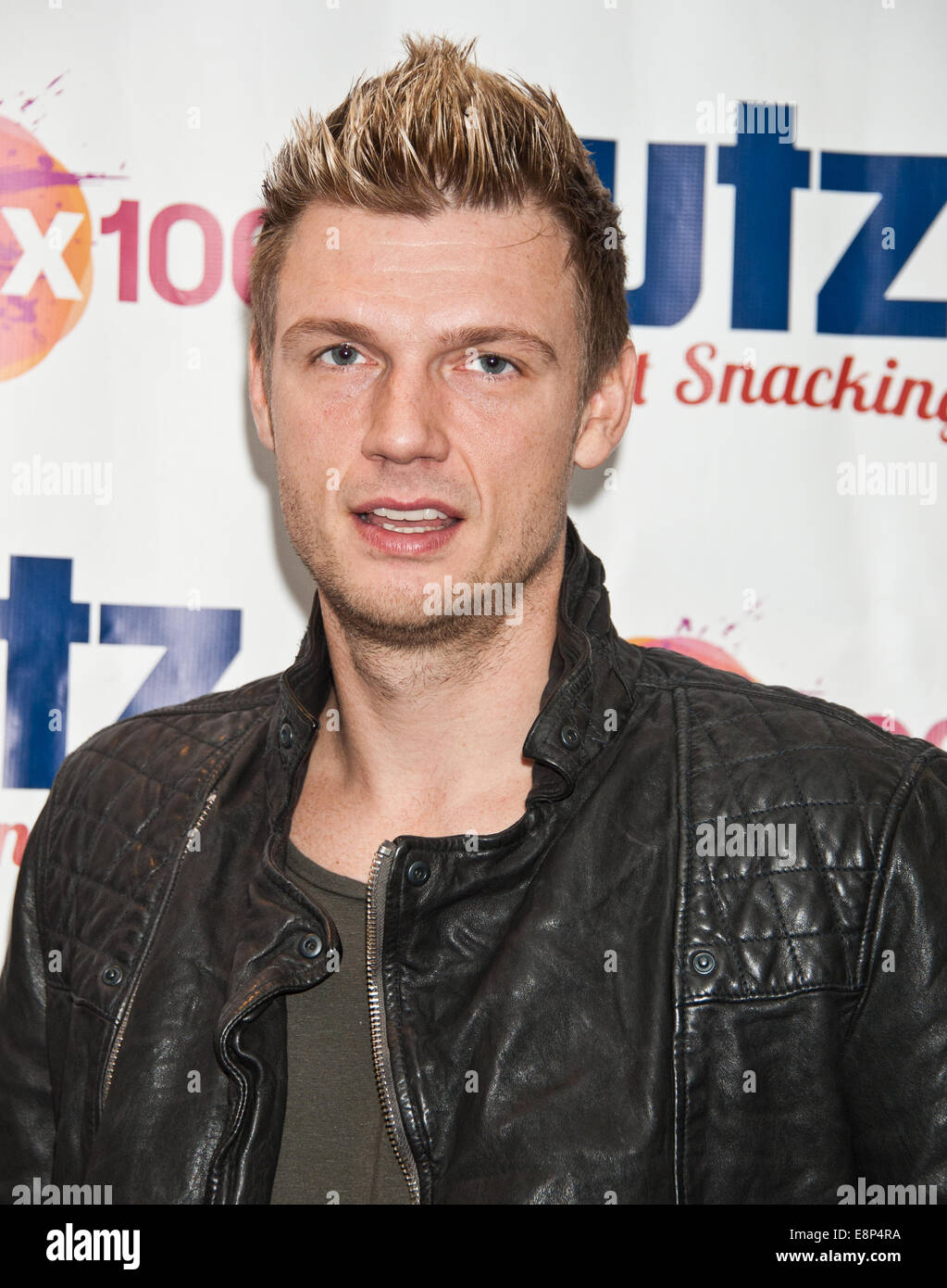 Bala Cynwyd, Pennsylvania, USA. 12th October, 2014. Nick Carter of American Pop Rock Duo Nick & Knight Poses at Mix 106's Performance Theatre on October 12, 2014 in Bala Cynwyd, Pennsylvania, United States. Credit:  Paul Froggatt/Alamy Live News Stock Photo