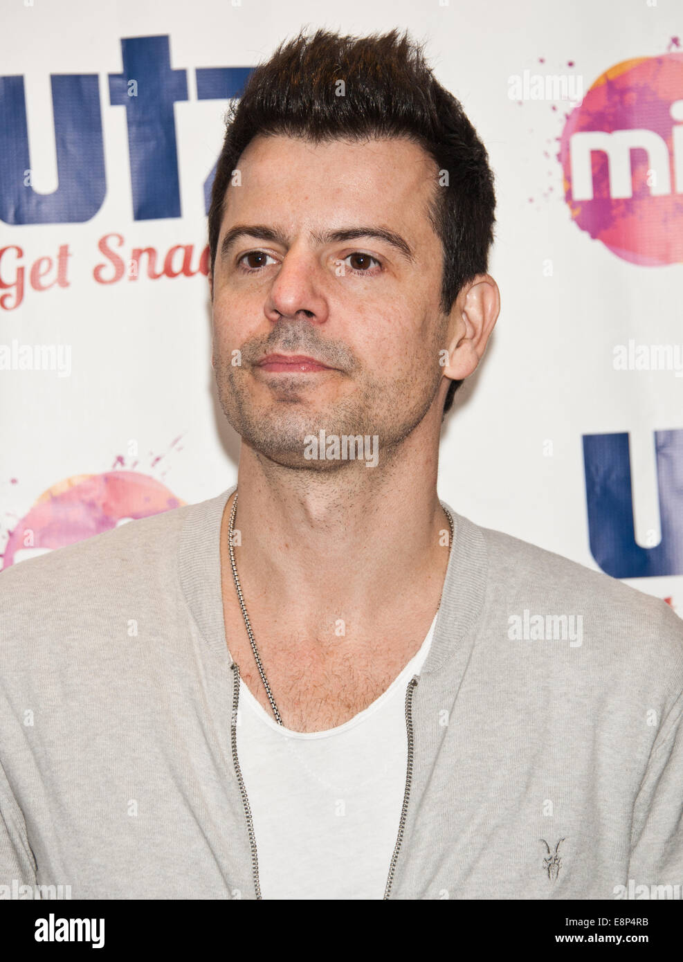 Bala Cynwyd, Pennsylvania, USA. 12th October, 2014. Jordan Knight of American Pop Rock Duo Nick & Knight Poses at Mix 106's Performance Theatre on October 12, 2014 in Bala Cynwyd, Pennsylvania, United States. Credit:  Paul Froggatt/Alamy Live News Stock Photo