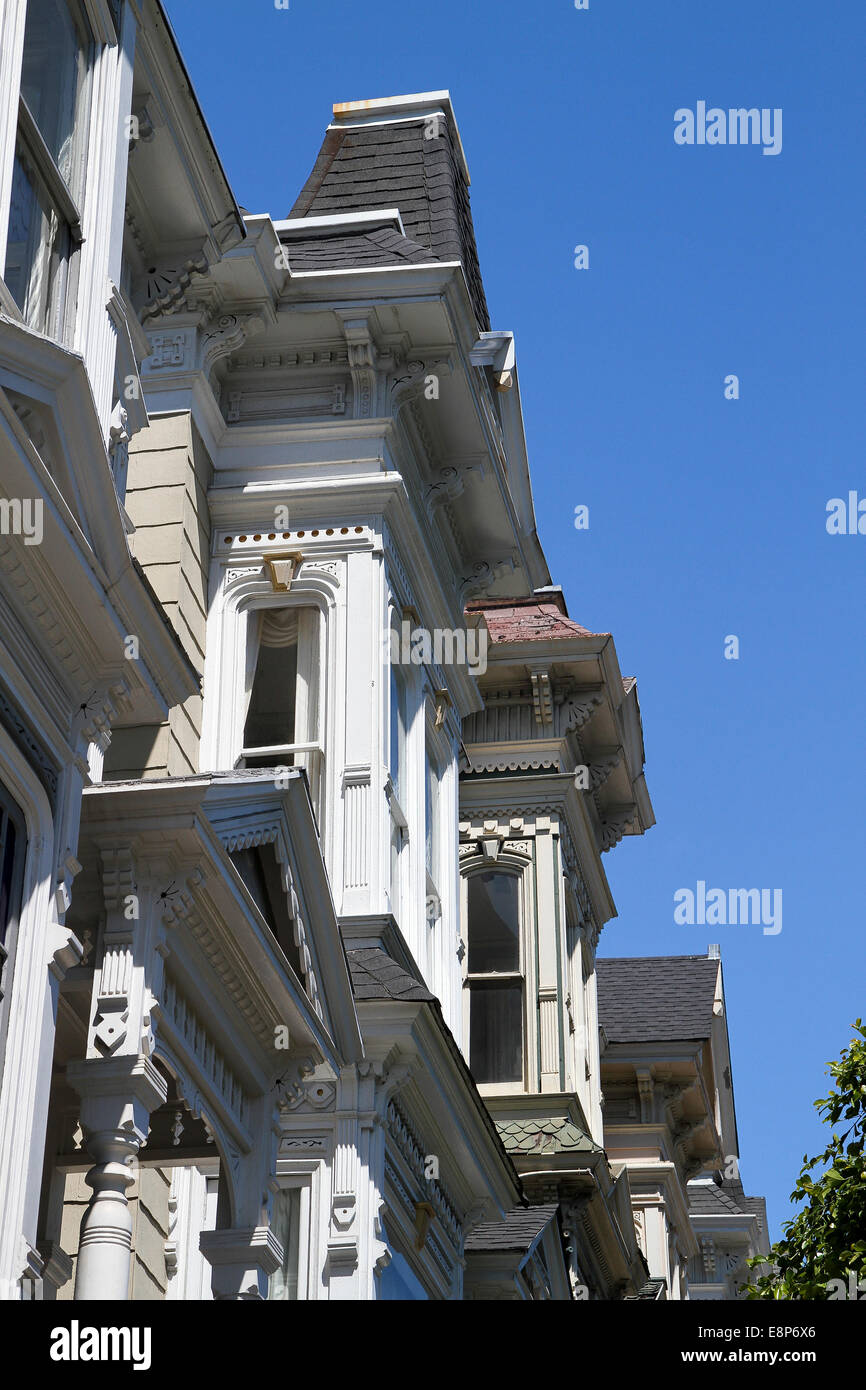 Victorian architecture, Lower Pacific Heights, San Francisco Stock