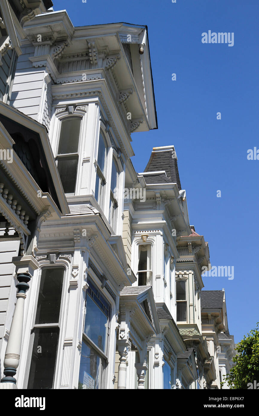 Victorian architecture, Lower Pacific Heights, San Francisco Stock
