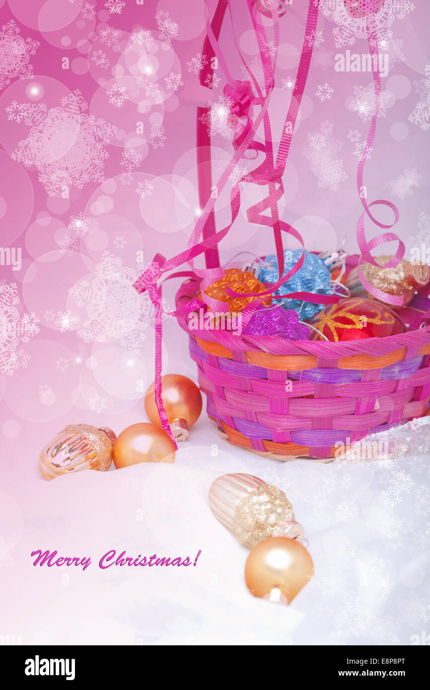 Christmas background purple snowflakes hi-res stock photography and ...