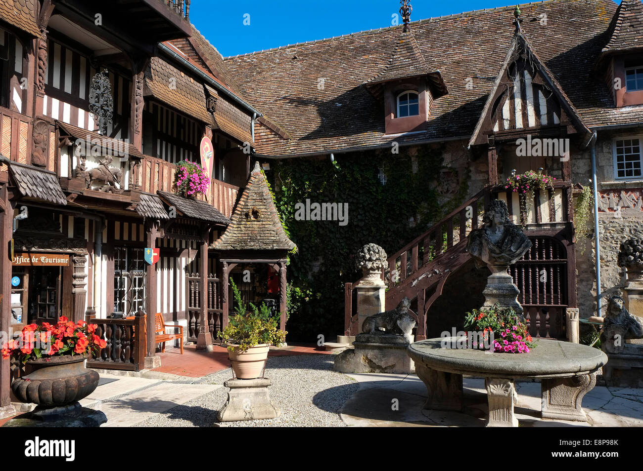 art village, guillaume the conqueror, dives-sur-mer, normandy, france Stock Photo