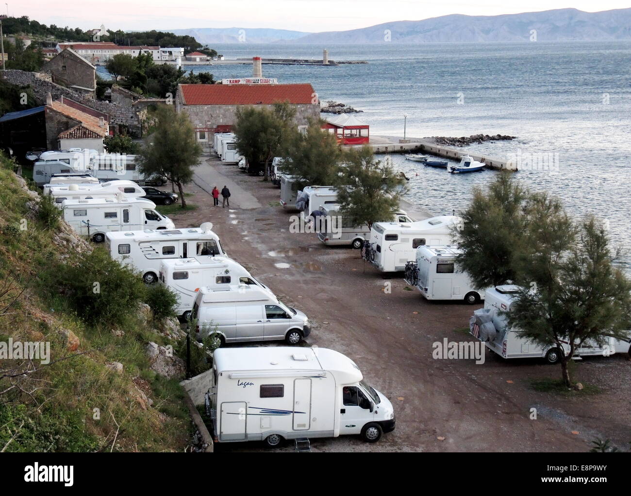 Camping site adriatic sea hi-res stock photography and images - Alamy