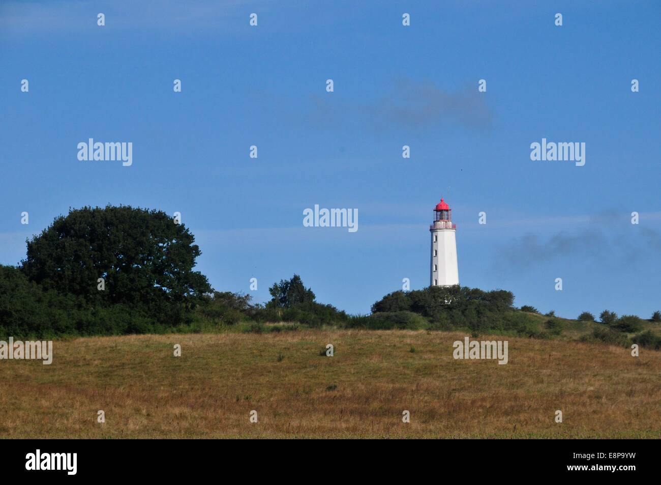 ligthhouse on the island Hiddensee Stock Photo
