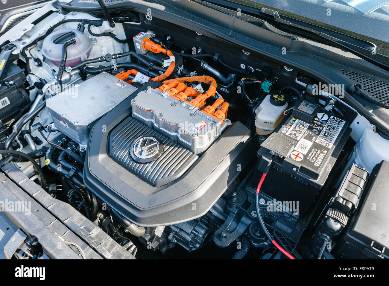 VW e-Golf electric motor Stock Photo