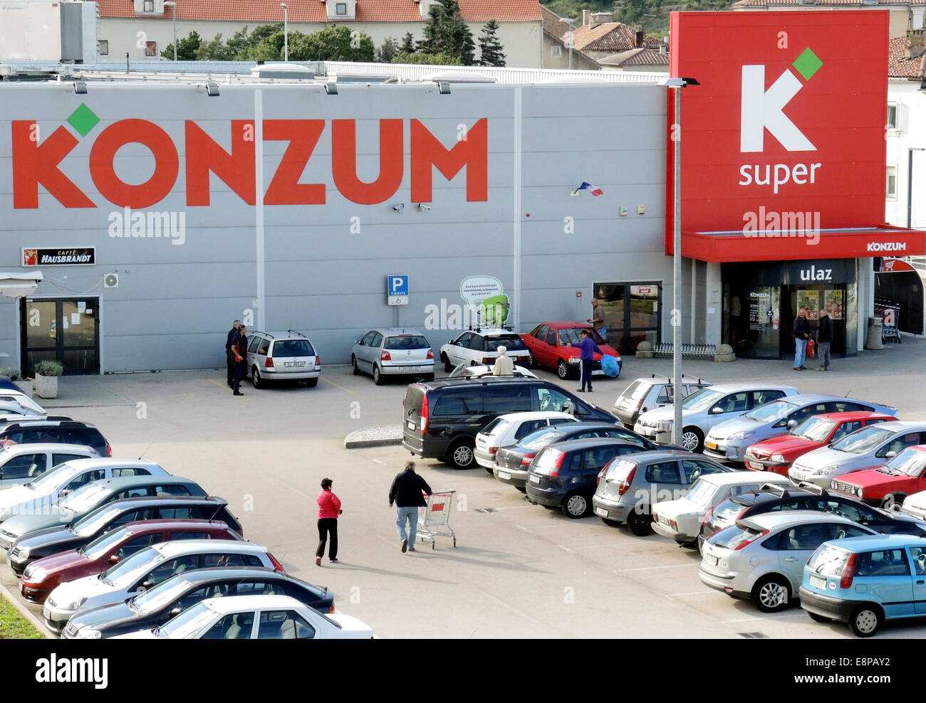 Market of the bigggest retail store chain in Croatia "KONZUM" in the Stock  Photo - Alamy