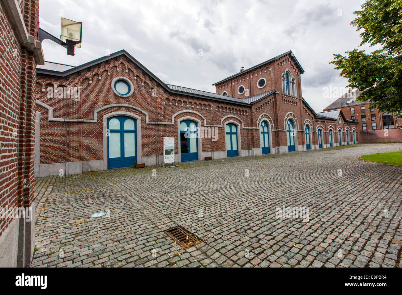 Former slaughterhouse, today an exhibition and event hall, Mons, Belgium Stock Photo