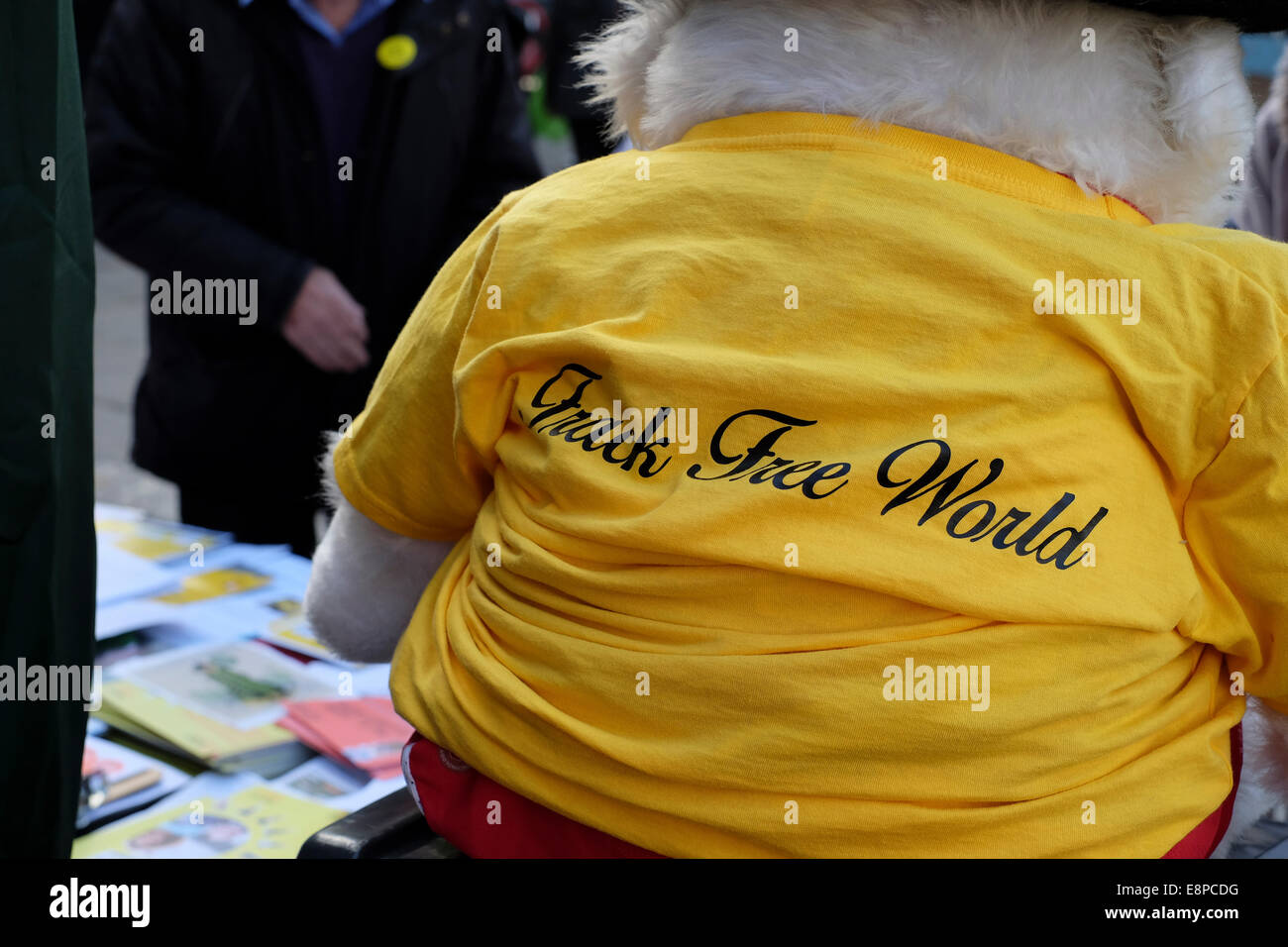 Frack Free World Teddy Bear Stock Photo