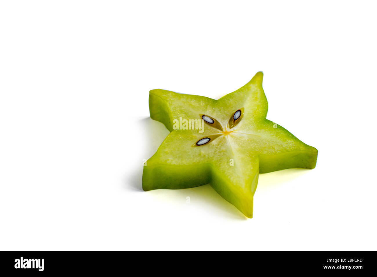 Carambole - starfruit on white background Stock Photo