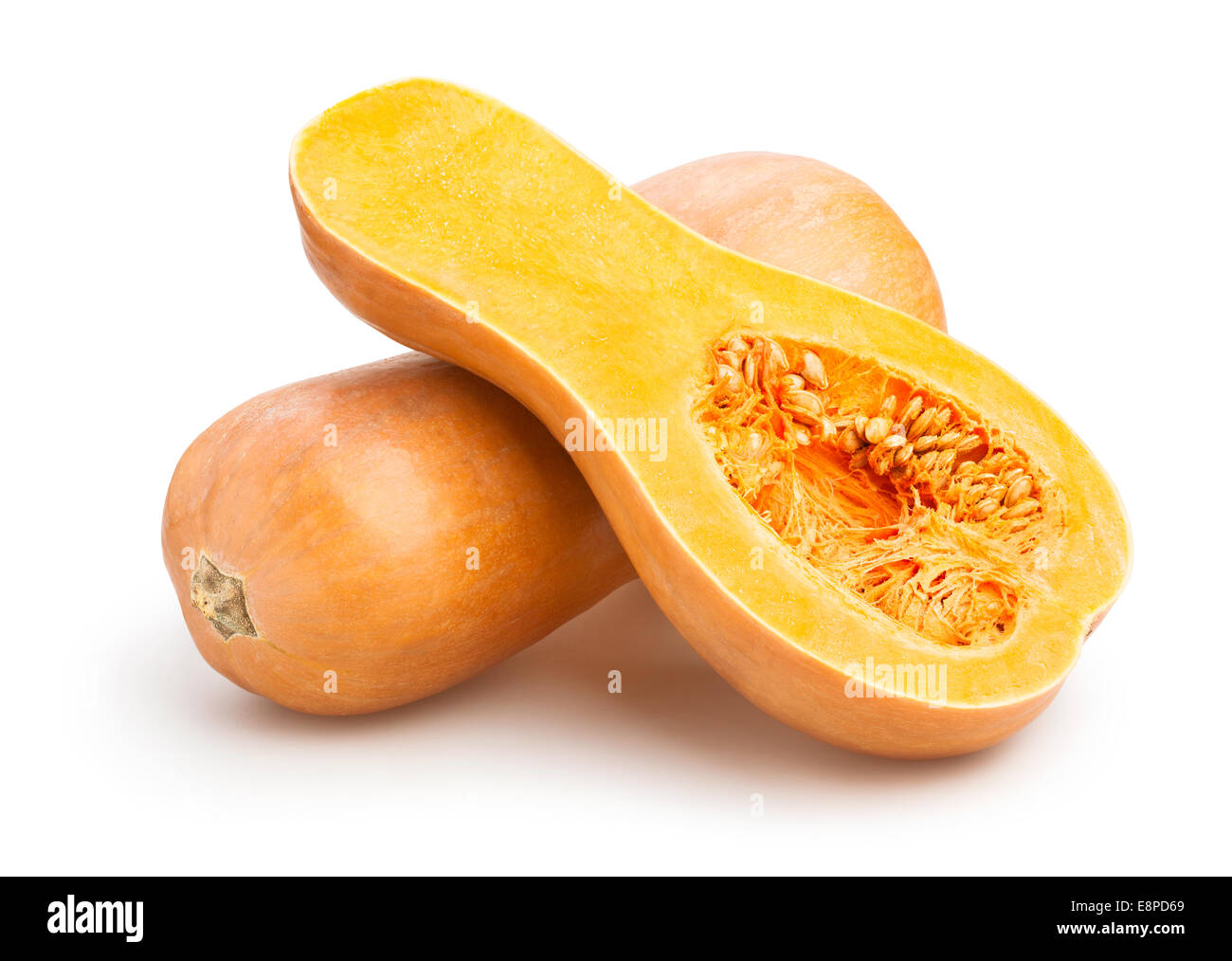 butternut squash isolated Stock Photo