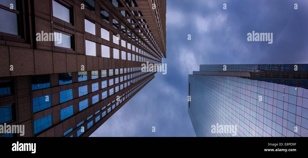 Modern buildings under a stormy sky in Philadelphia, Pennsylvania Stock ...