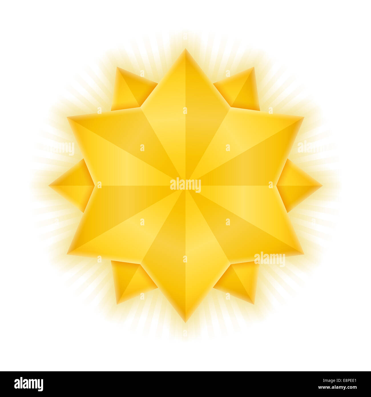 Golden stars on white background Stock Photo - Alamy