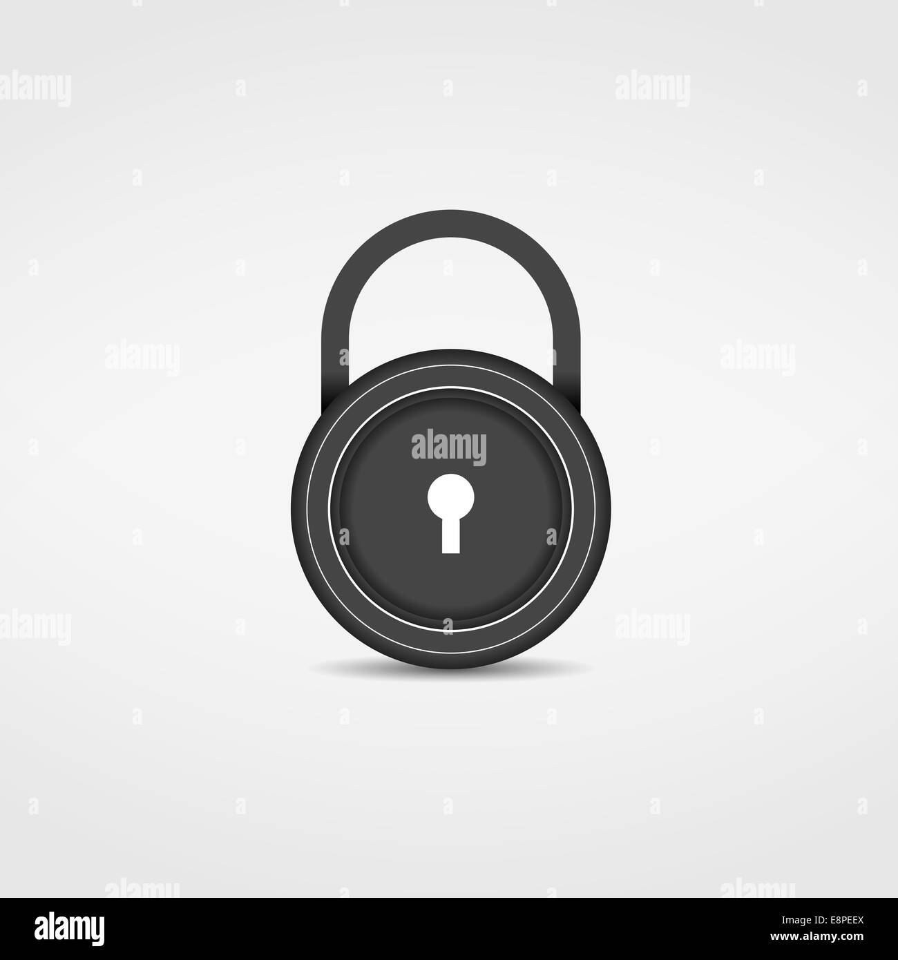 Key hole lock Black and White Stock Photos & Images - Alamy