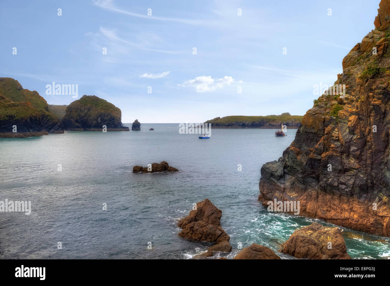 Mullion Cove, Cornwall, England, United Kingdom Stock Photo Alamy