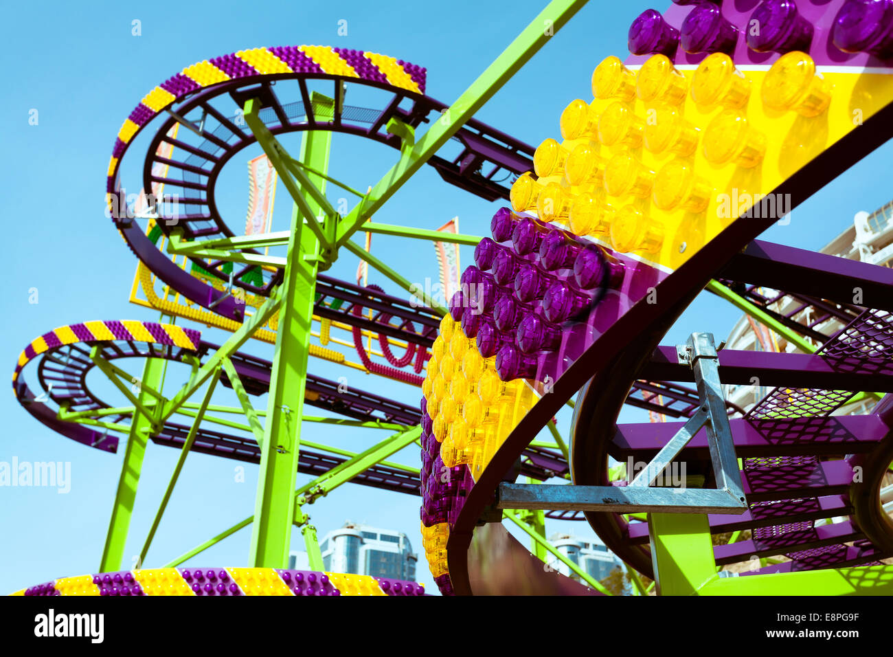 Roller coaster track curve hires stock photography and images Alamy