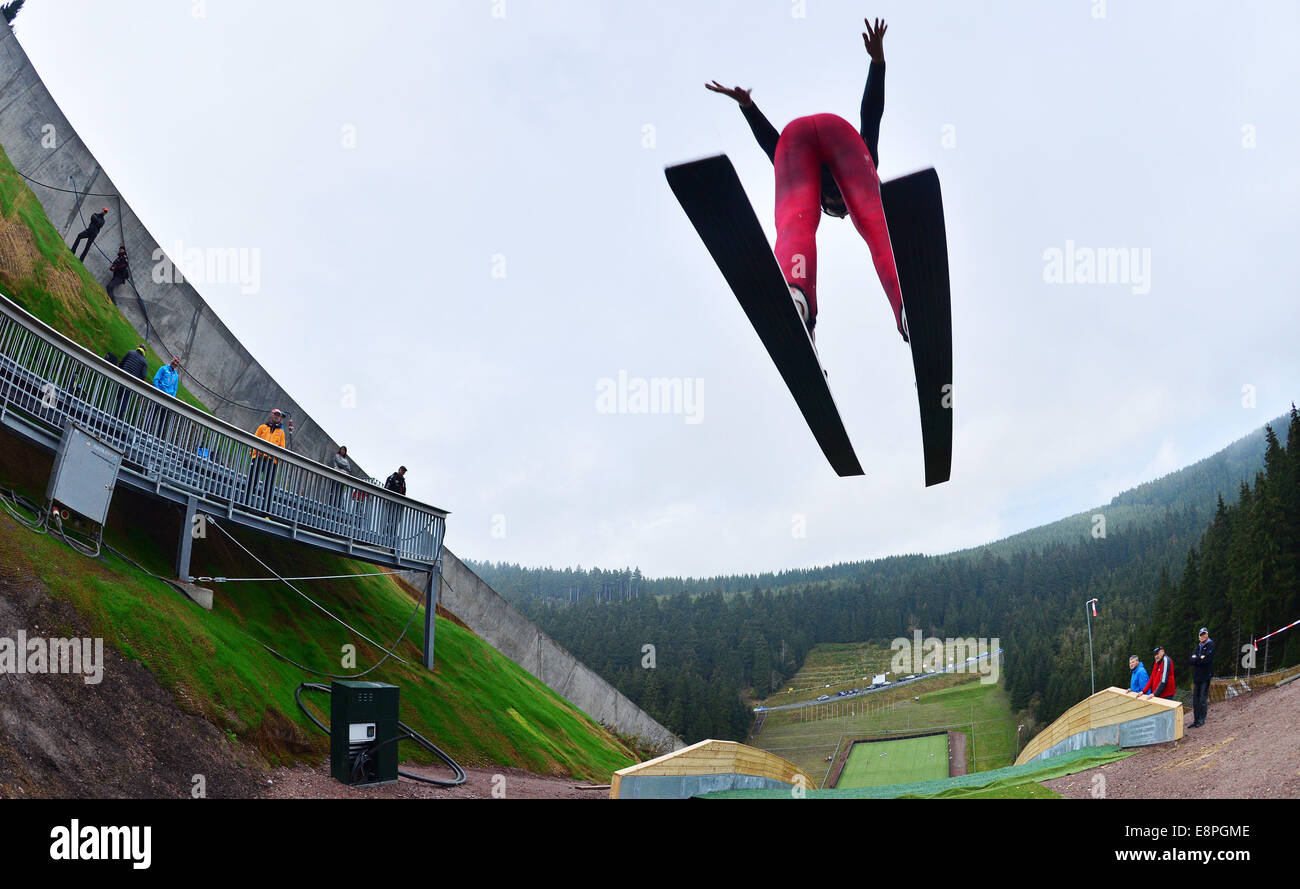 A photograph shows the skijump initiation of a reconstructed skijump