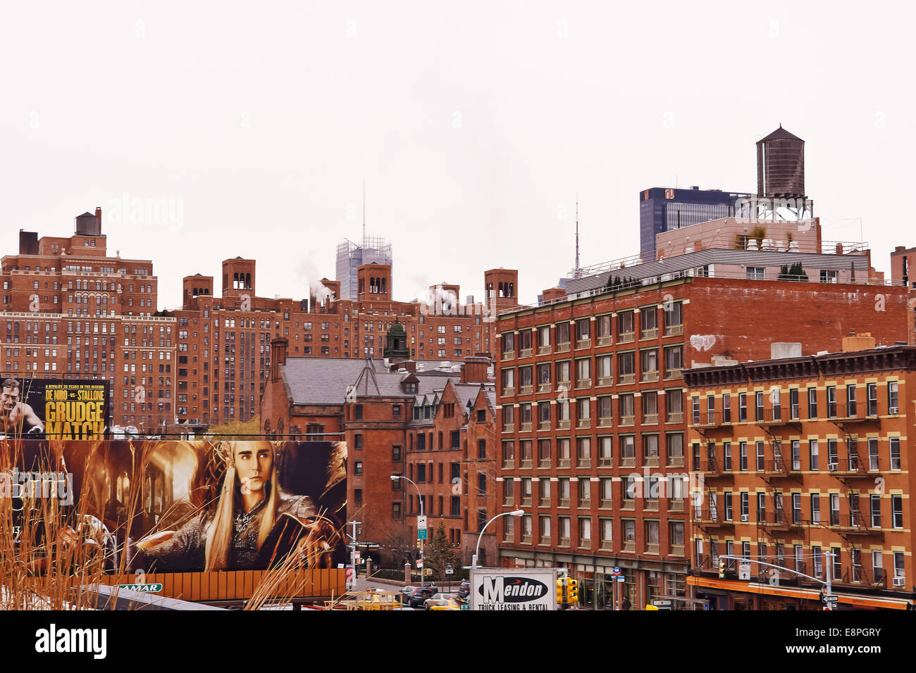 residential brick buildings in new york Stock Photo Alamy