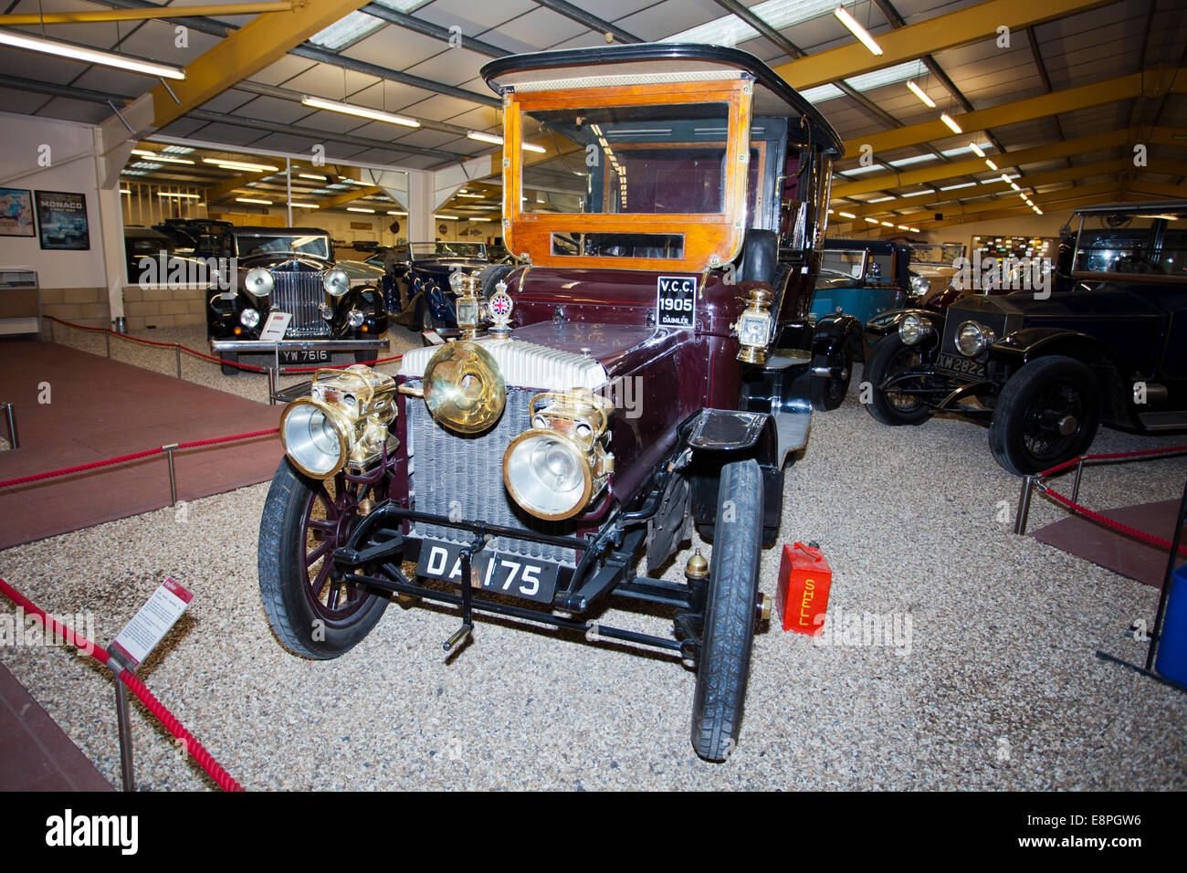 A 1905 Daimler Detachable Top Limousine in the Haynes International Motor Museum Sparkford Somerset UK Stock Photo