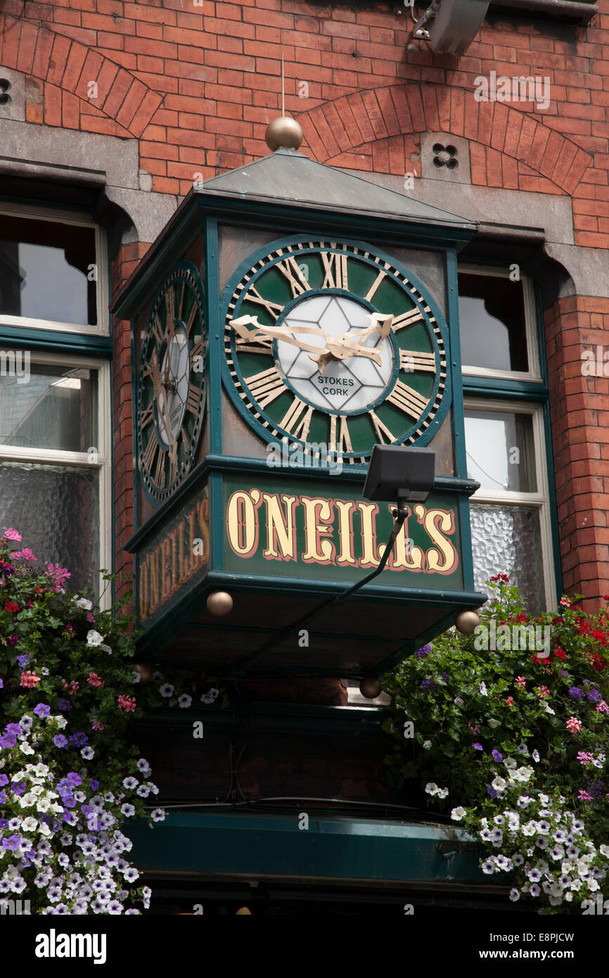 O'Neills Pub Sign, Church Lane, Dublin, Ireland Stock Photo