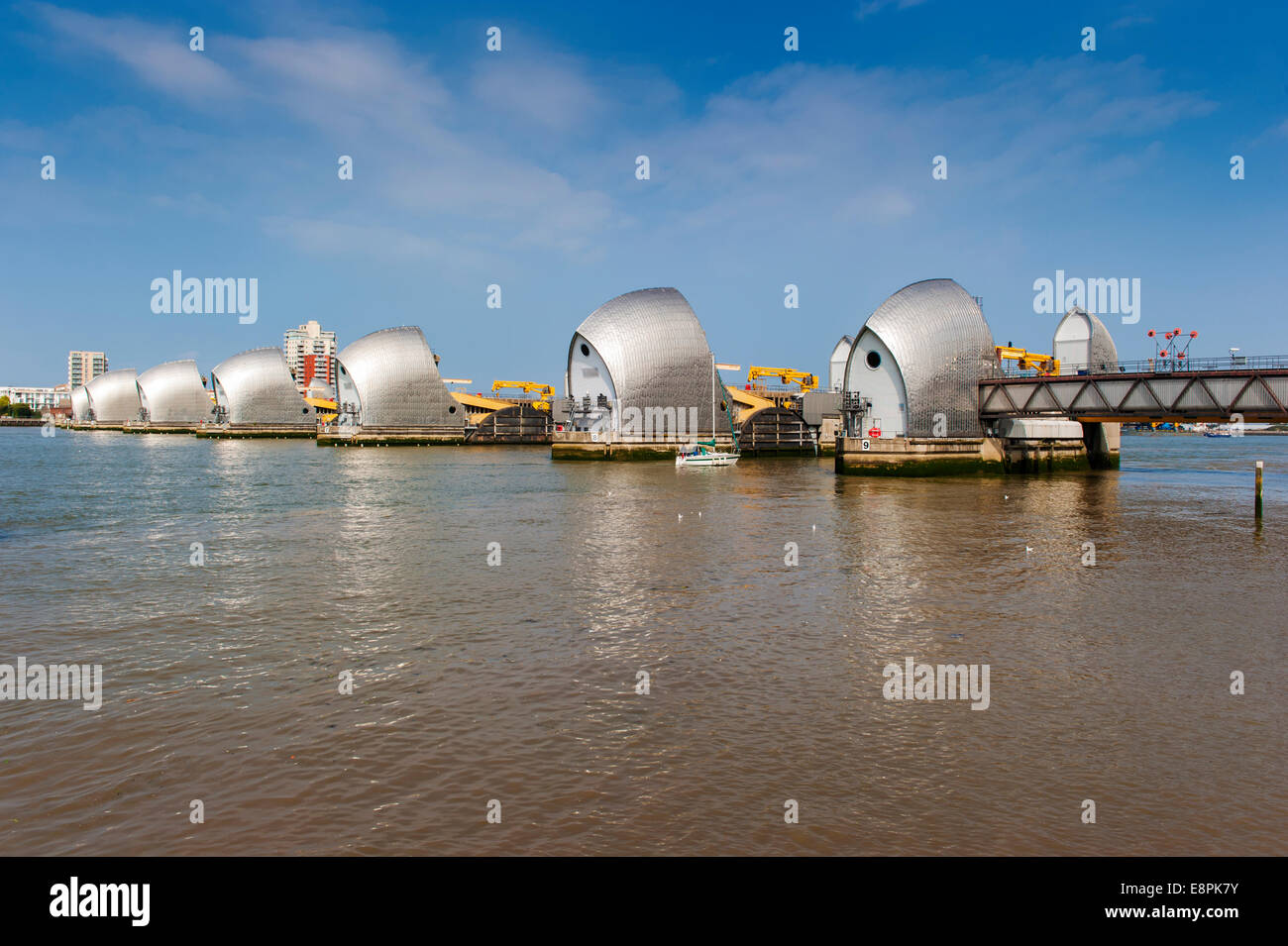 Thames Barrier in London Stock Photo