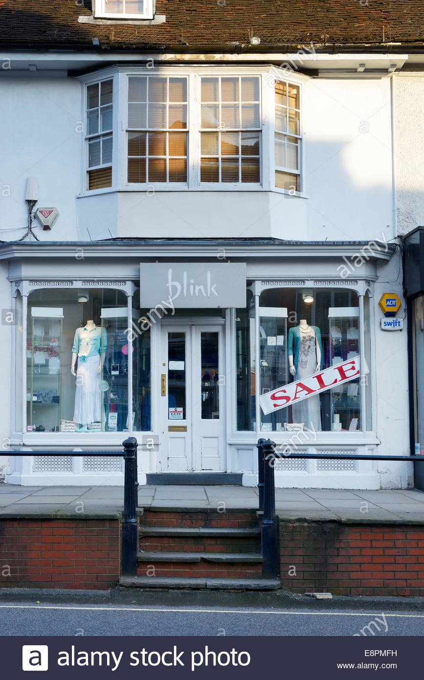 High Street Shops Dorking Surrey High Resolution Stock Photography and