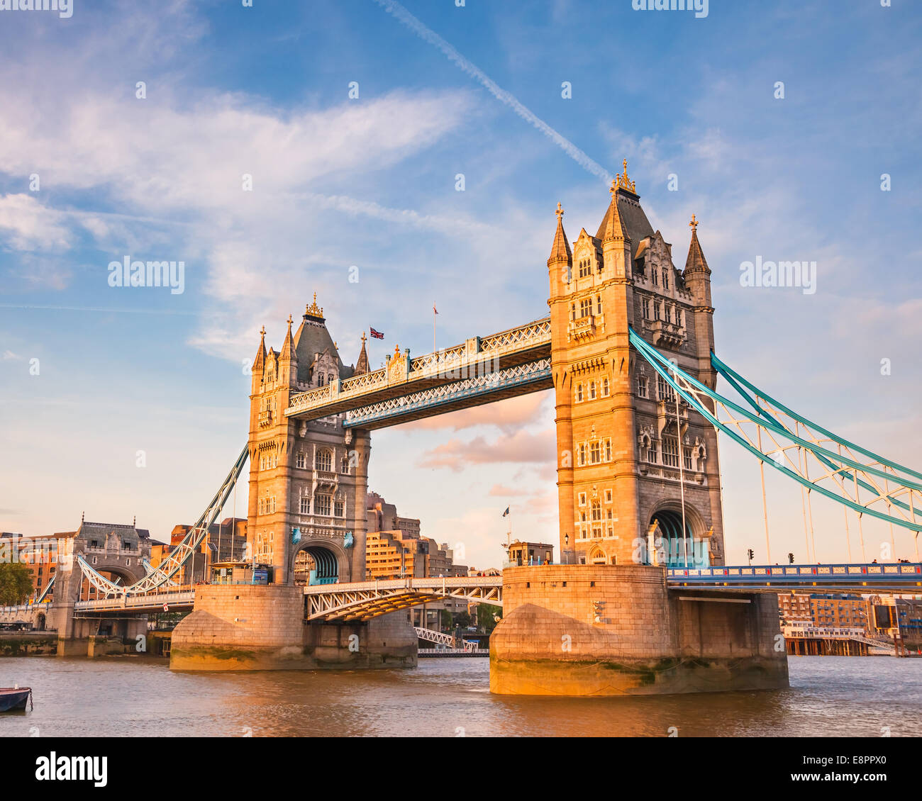 Tower Bridge at sunset Stock Photo