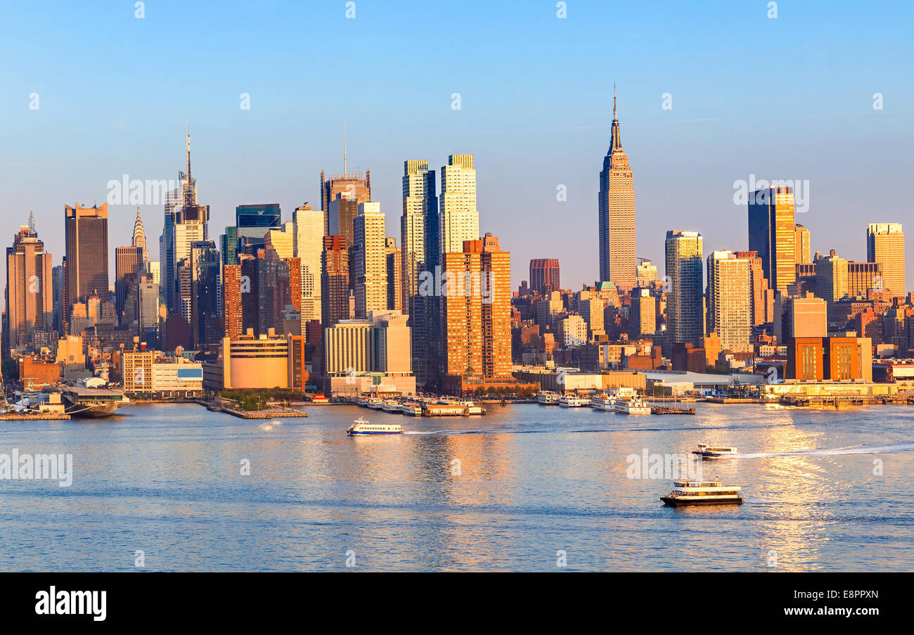 Manhattan Skyline Stock Photo