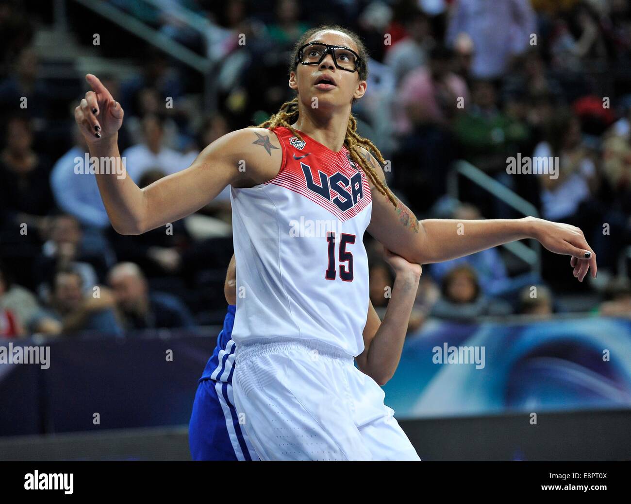 Istanbul, Turkey. 03rd Oct, 2014. FIBA World Championship for Women, Quarterfinal match between France and USA. Brittney Grinier (USA) © Action Plus Sports/Alamy Live News Stock Photo