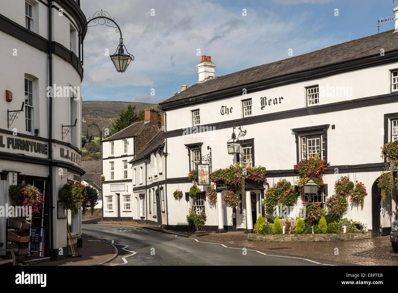 The Bear Hotel, Crickhowell, Powys, Wales, UK Stock Photo