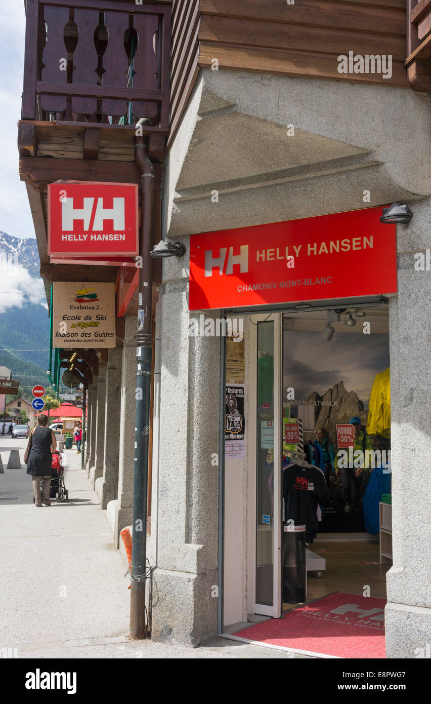 Helly Hansen outdoor clothing store in France Stock Photo - Alamy