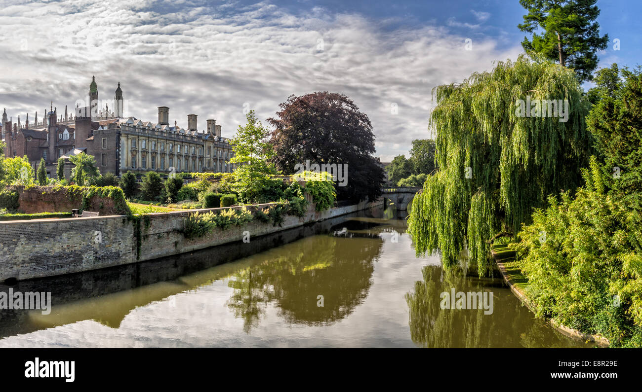 Kings college chapel from the backside, Cambridge, UK Stock Photo