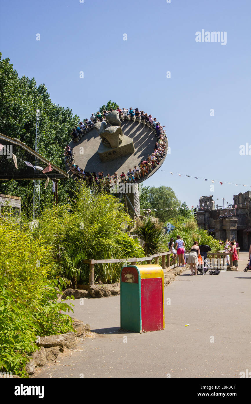 The Monkey Swinger carousel ride at Chessington World of Adventures Surrey UK Stock Photo