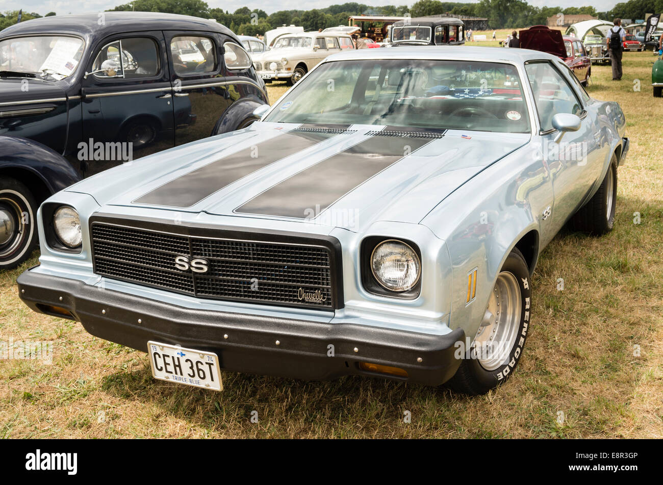 1970s Chevrolet Chevelle American car at an English show Stock Photo