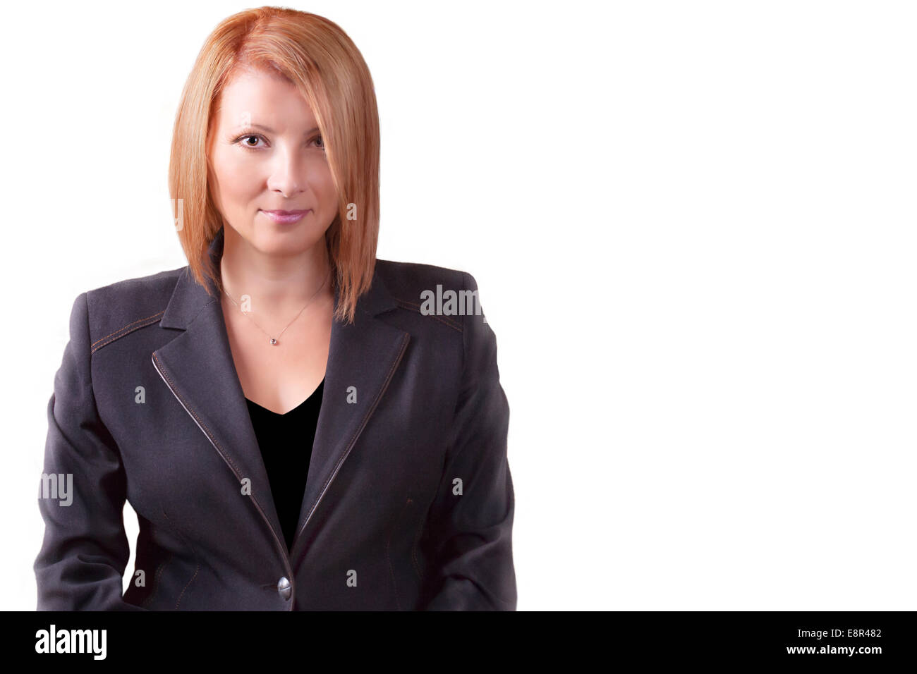 Confident woman wear red hi-res stock photography and images - Alamy