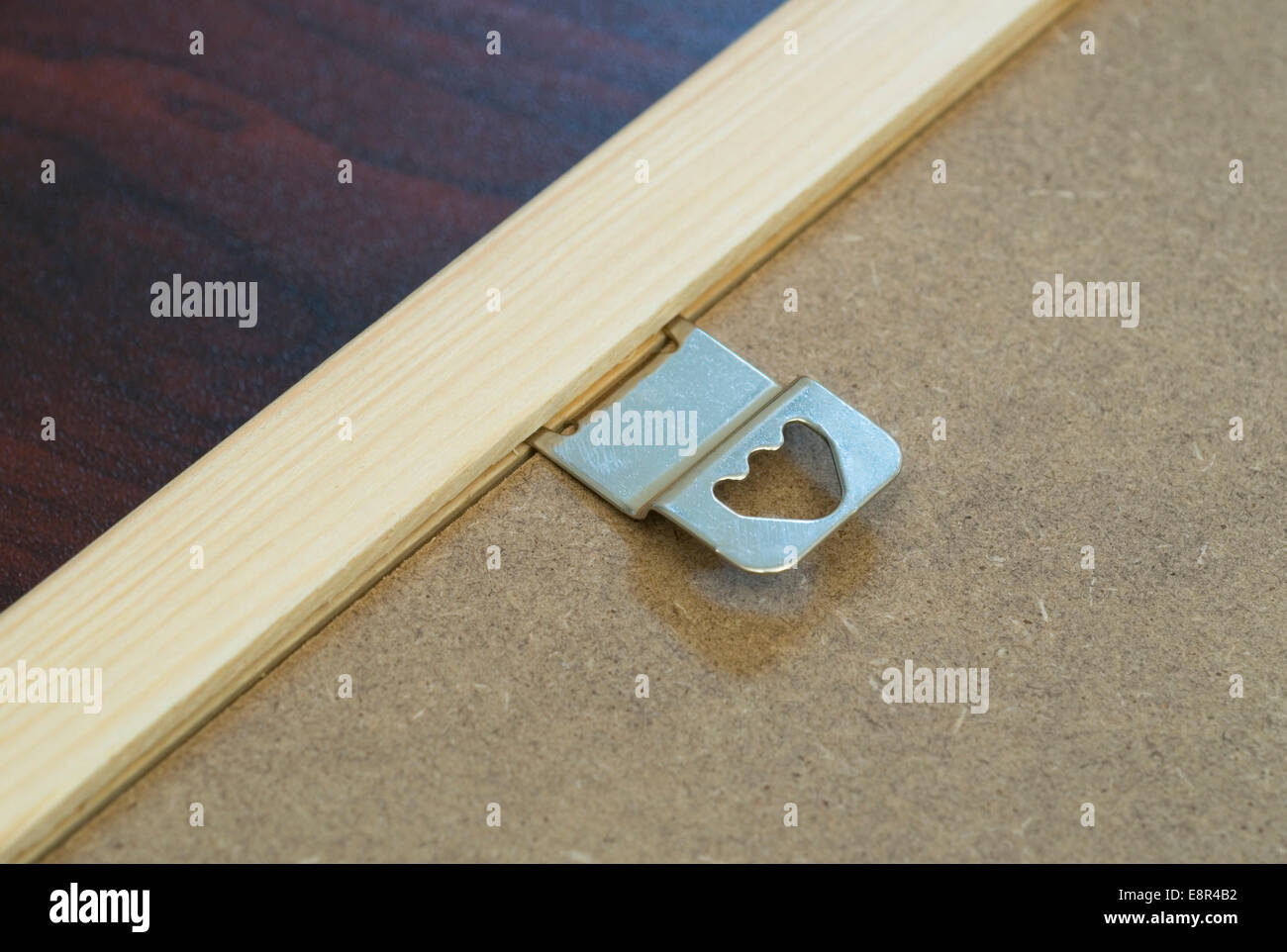 wooden frame with hook Stock Photo Alamy
