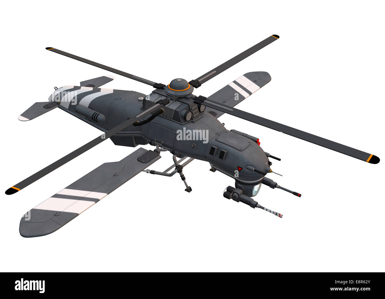 3D digital render of a drone helicopter isolated on white background Stock Photo Alamy