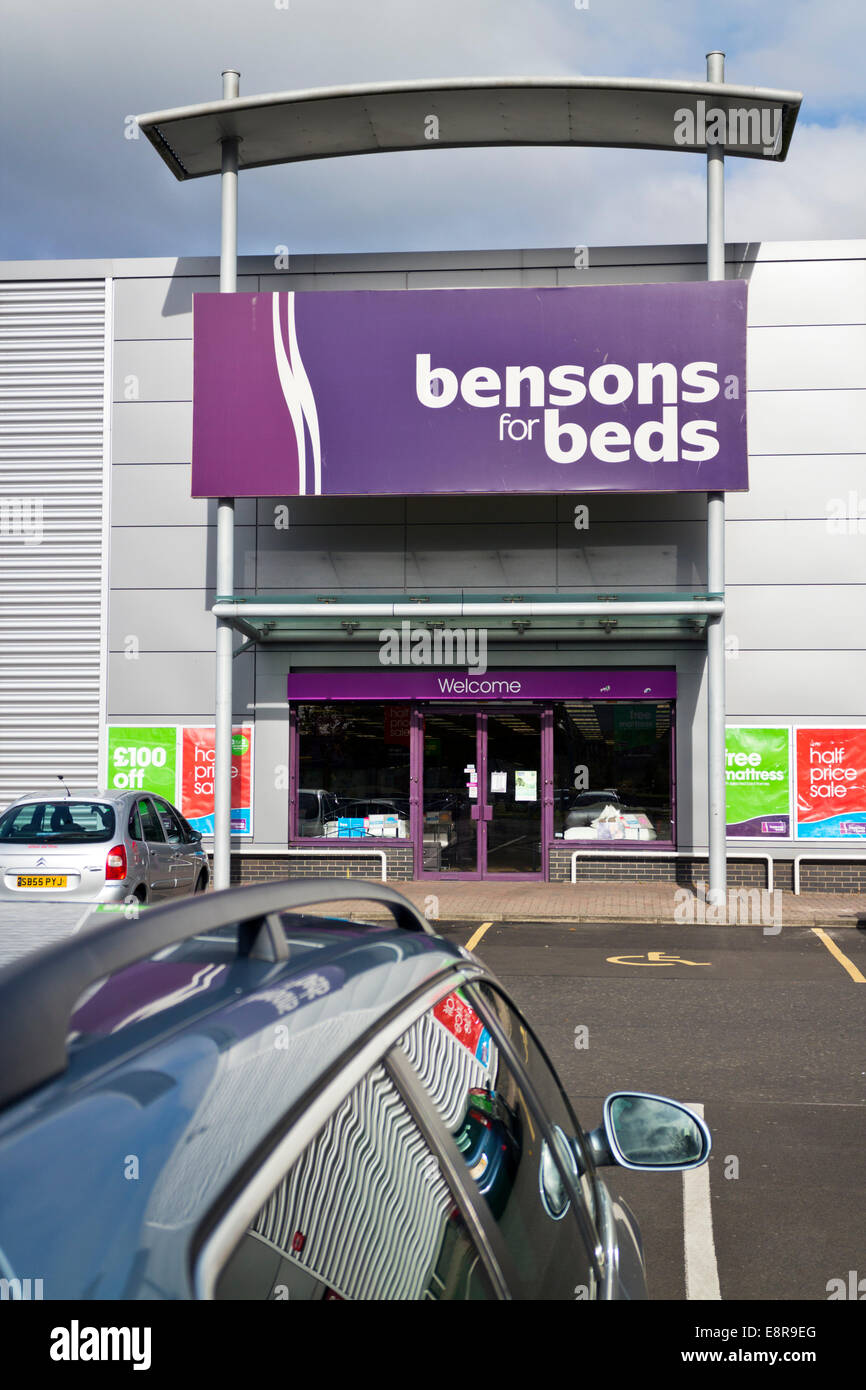 Bensons for beds exterior in a retail park Stock Photo - Alamy