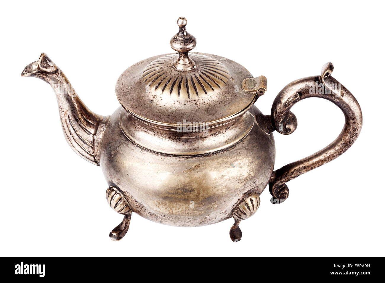 Antique pewter teapot hi-res stock photography and images - Alamy