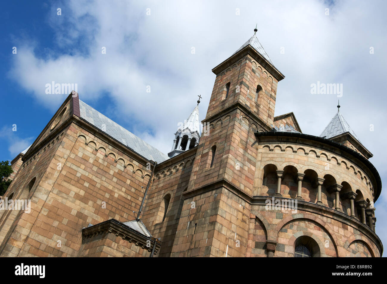 Close-up of Viborg Cathedral, Denmark Stock Photo
