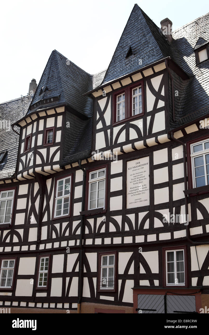 The Klunkhardshof in Ruedesheim, Germany Stock Photo Alamy