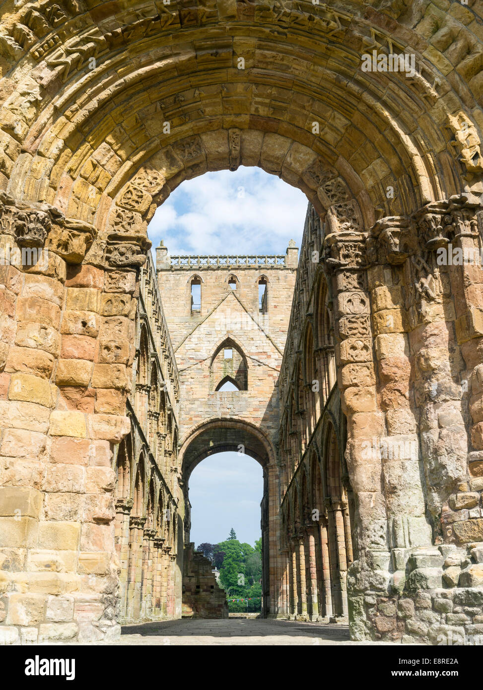 Jedburgh Abbey in the Scottish Borders, Scotland. (Large format sizes available) Stock Photo