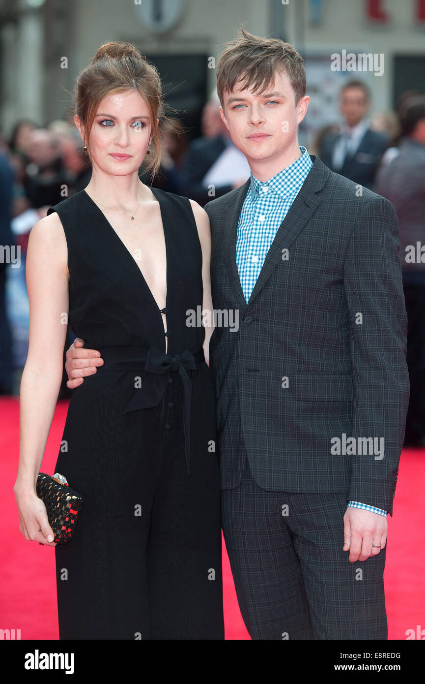 World Premiere of The Amazing Spiderman 2 held at the Odeon Leicester Square - Arrivals.  Featuring: Dane DeHaan,Anna Wood Where: London, United Kingdom When: 10 Apr 2014 Stock Photo