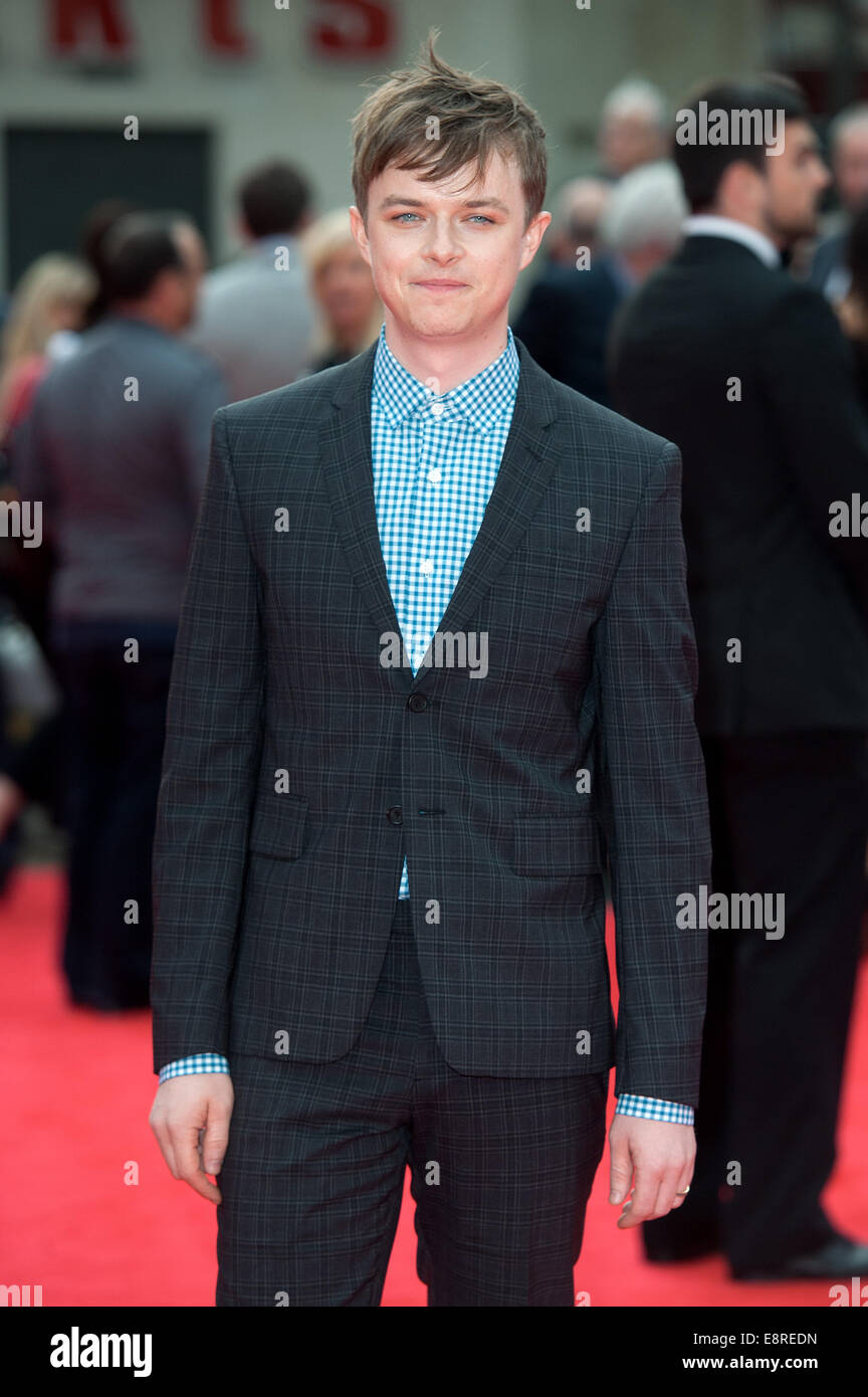 World Premiere of The Amazing Spiderman 2 held at the Odeon Leicester Square - Arrivals.  Featuring: Dane DeHaan Where: London, United Kingdom When: 10 Apr 2014 Stock Photo