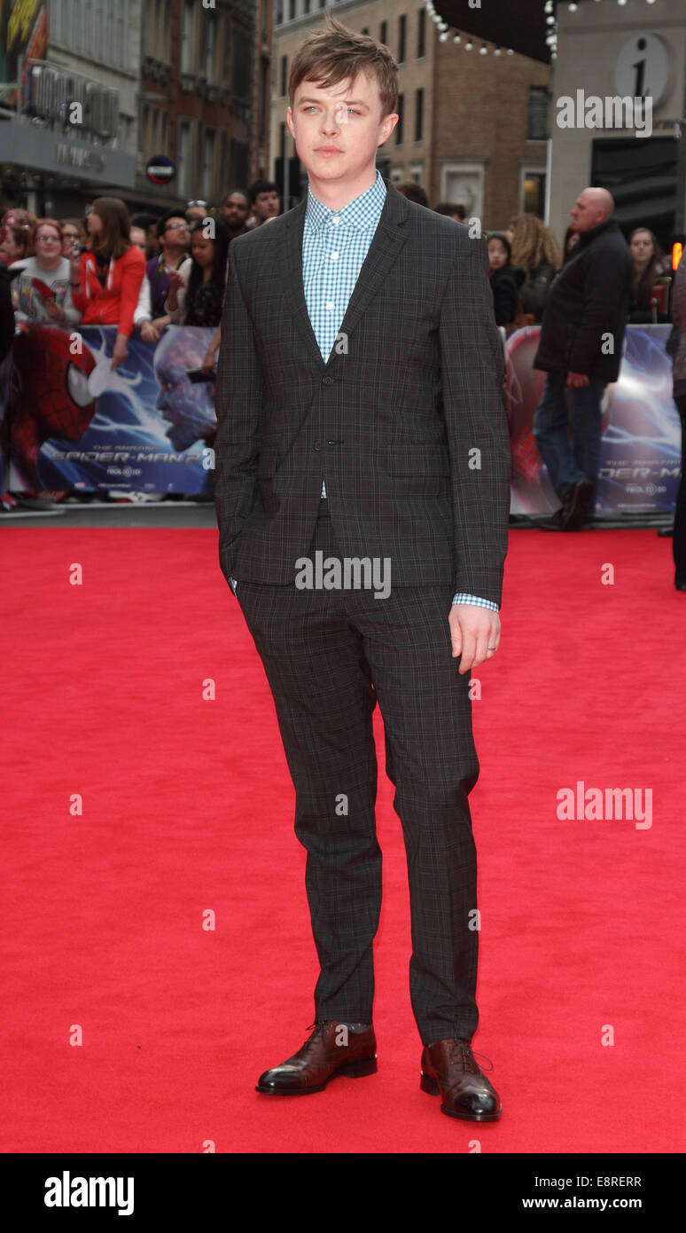 'The Amazing Spider-Man 2' World Premiere held at the Odeon Leicester Square, London  Featuring: Dane DeHaan Where: London, United Kingdom When: 10 Apr 2014 Stock Photo