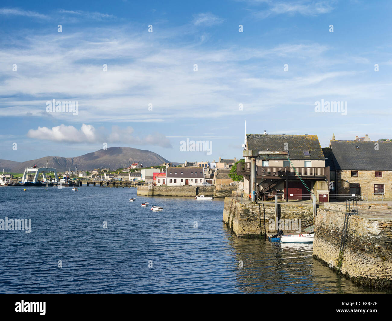 The hills of Hoy in the background, Stromness, Orkney islands, Scotland. (Large format sizes available) Stock Photo