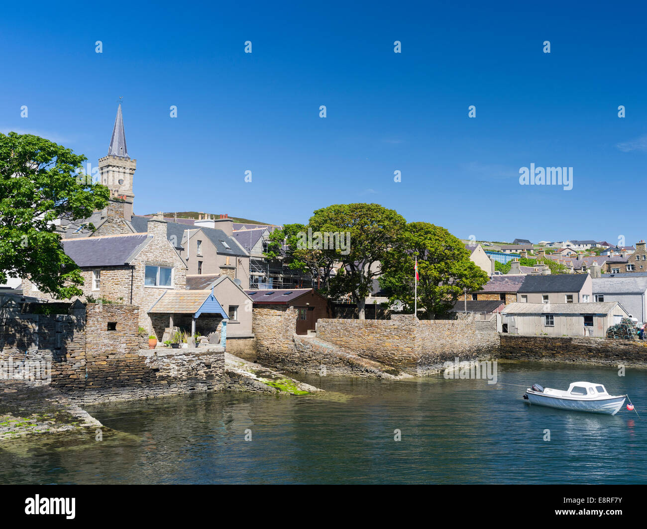 Stromness, the second largest town on the Orkney Islands, Scotland. (Large format sizes available) Stock Photo