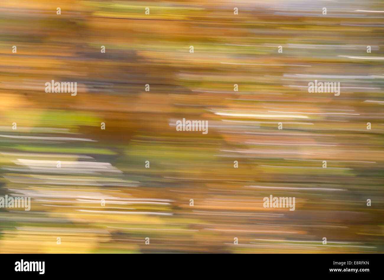 motion blur autumn background Stock Photo